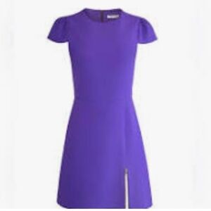 Alice + Olivia Maya Mini Zip Dress - Size 4, Purple, NWT